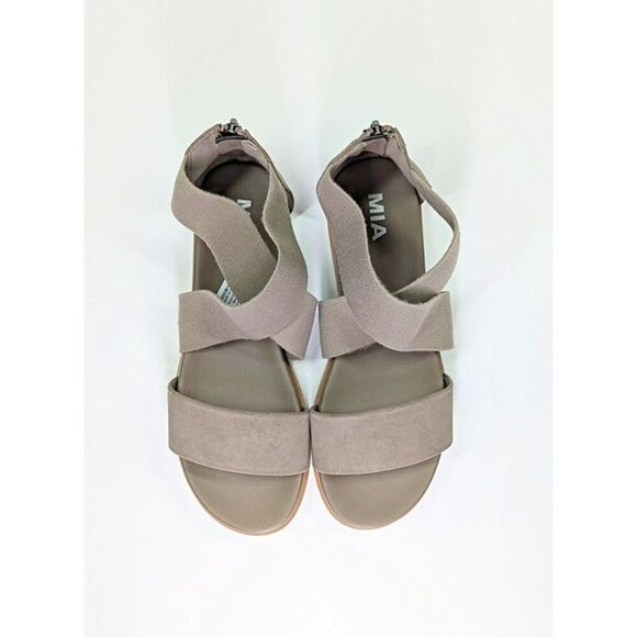 MIA Women's Valuna Flat Strappy Sandals Taupe Size 9 (MSRP $49) - Picture 3 of 8